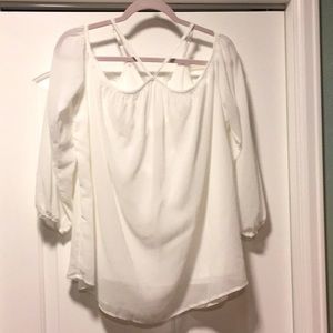 White, off the shoulder top